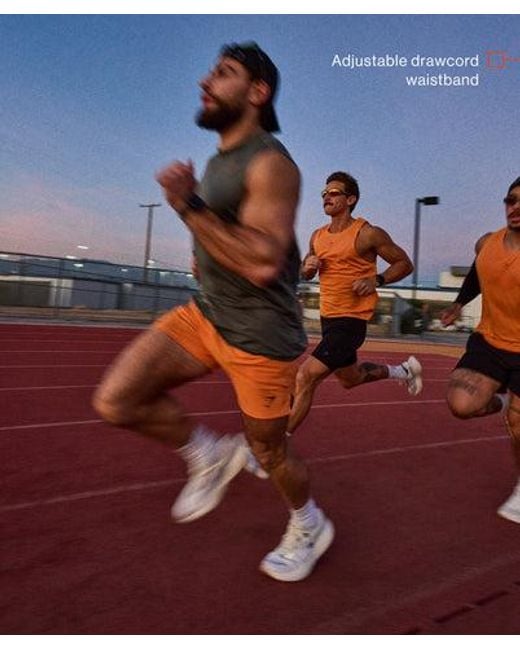 GYMSHARK Orange Train 5" Shorts for men