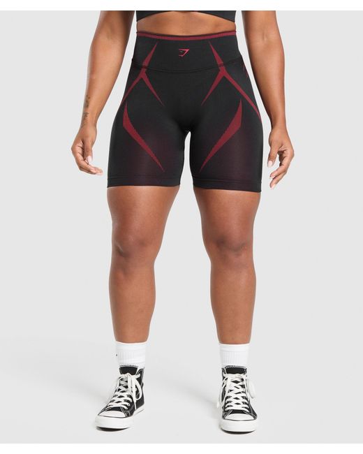 GYMSHARK Blue Apex Lift Seamless Shorts