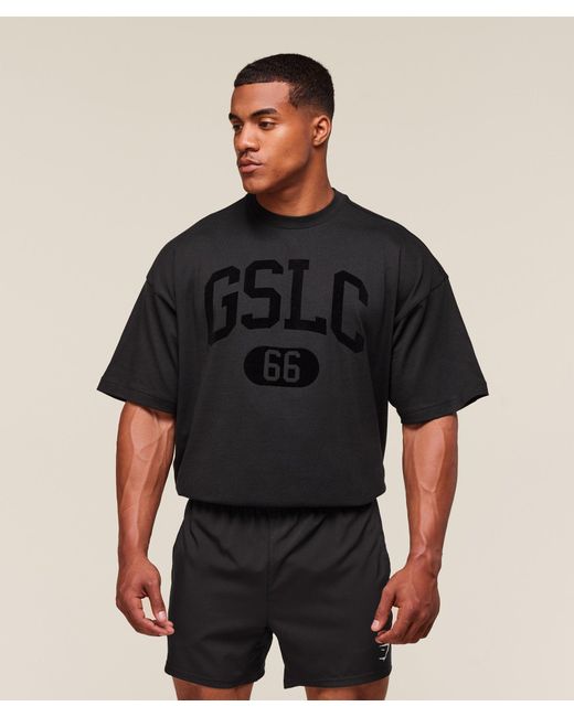 GYMSHARK Black Gslc T-Shirt for men