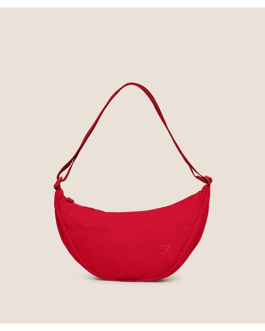GYMSHARK Red Pleat Crossbody