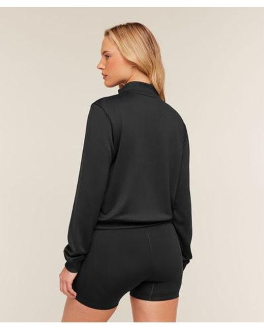 GYMSHARK Black Lightweight Tricot Zip Through Jacket