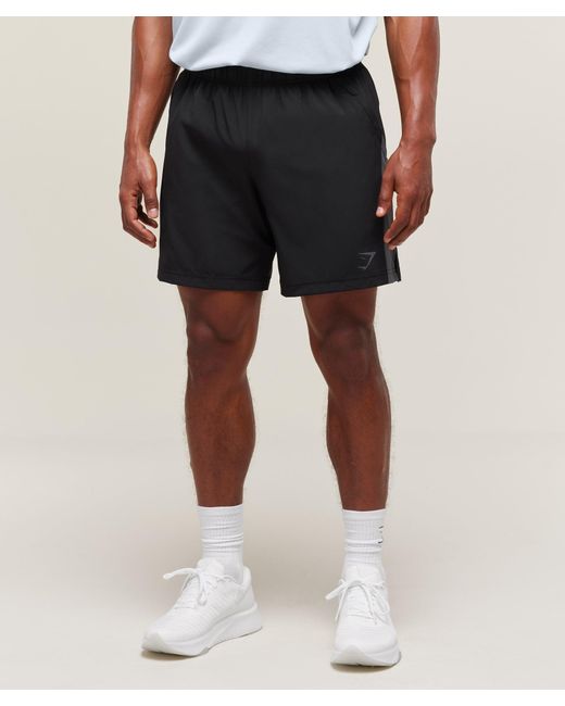 GYMSHARK Black Sport 7" Short for men