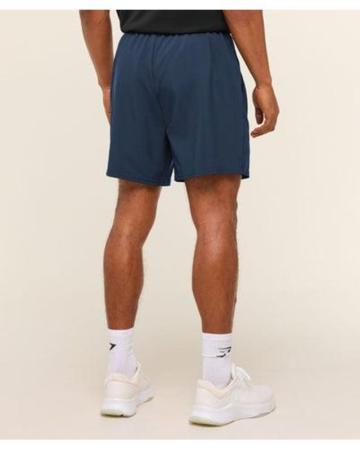 GYMSHARK Blue Arrival 7" Shorts for men