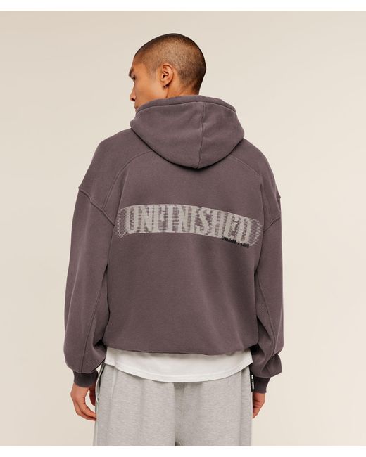 GYMSHARK Brown X Cbum Washed Hoodie for men