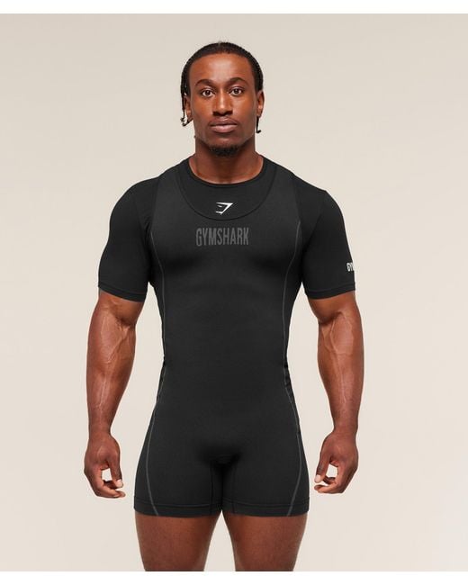 GYMSHARK Black Seamless Singlet