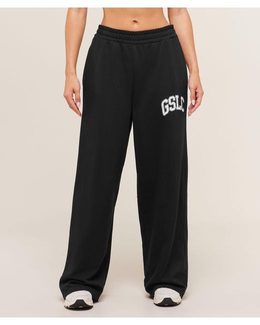 GYMSHARK Black Gslc Lifting Club Straight Leg Joggers