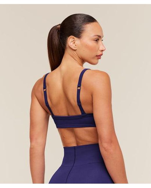 GYMSHARK Blue Energise Seamless Sports Bra