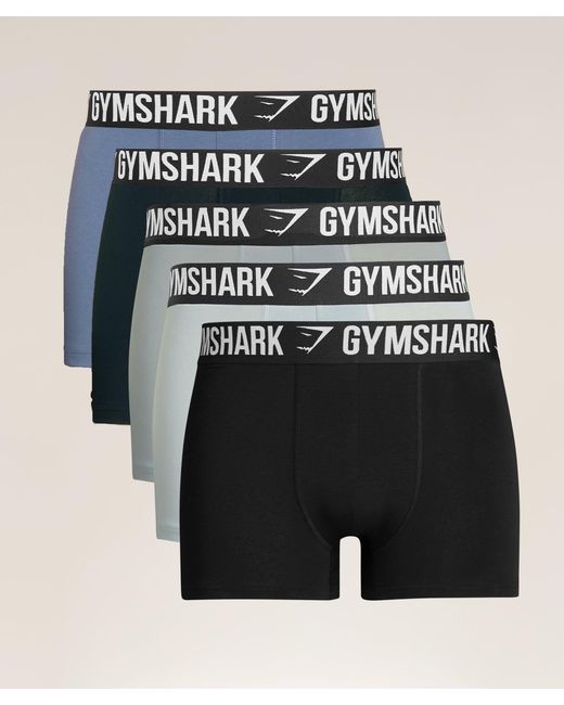 GYMSHARK Black Boxer Brief 5Pk for men