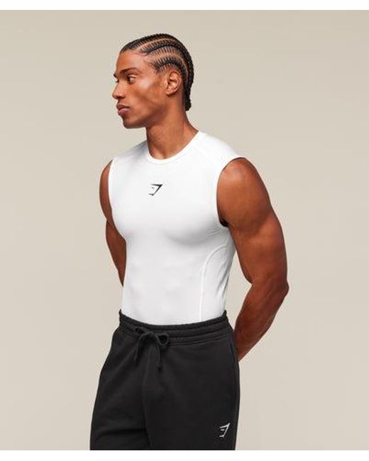 GYMSHARK White Element Tank for men