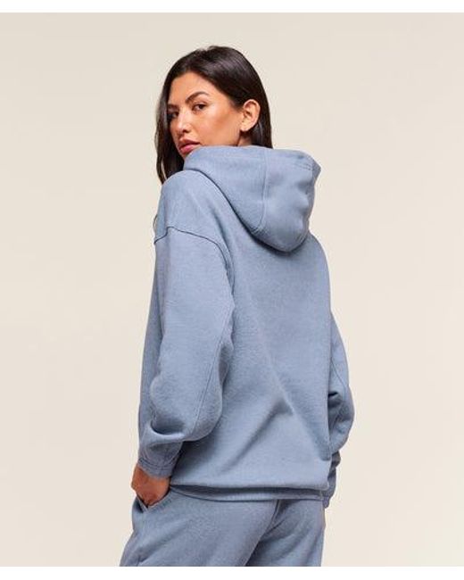 GYMSHARK Blue Rest Day Sweats 2.0 Oversized Hoodie