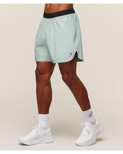 GYMSHARK Blue Fit Repeat 6" Shorts for men