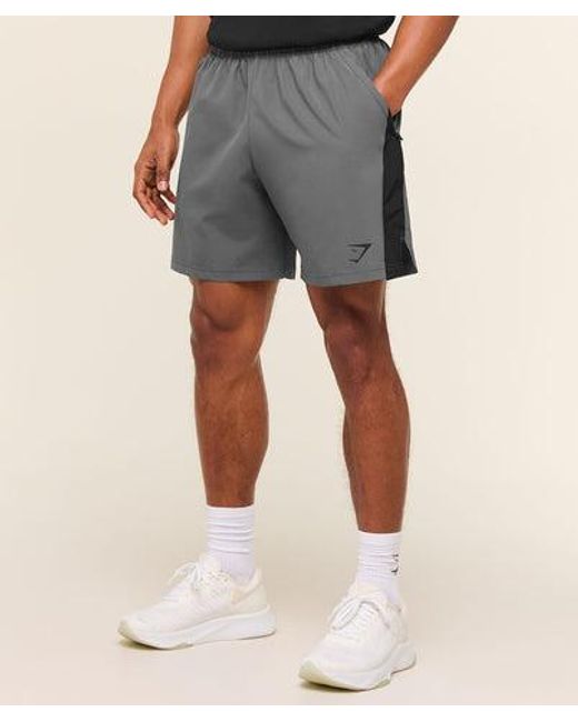 GYMSHARK Gray Sport 7" Shorts for men