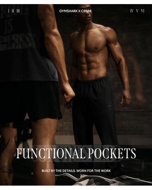 GYMSHARK Black X Cbum Lightweight Joggers for men