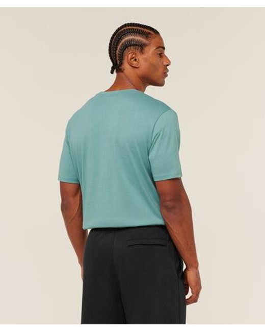 GYMSHARK Blue Crest T-Shirt for men