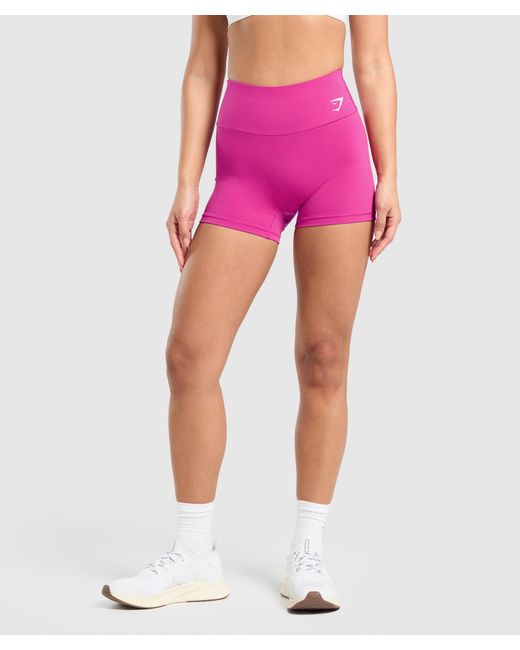 GYMSHARK Pink Training Tight Shorts