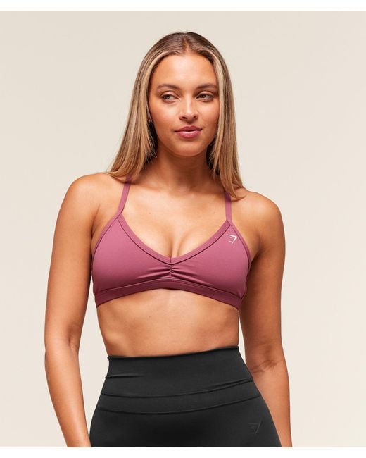 GYMSHARK Red Minimal Sports Bra