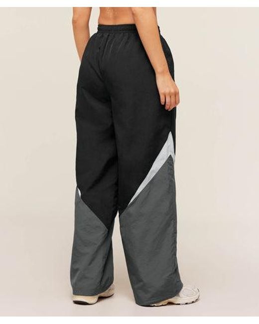 GYMSHARK Black Contrast Track Pants