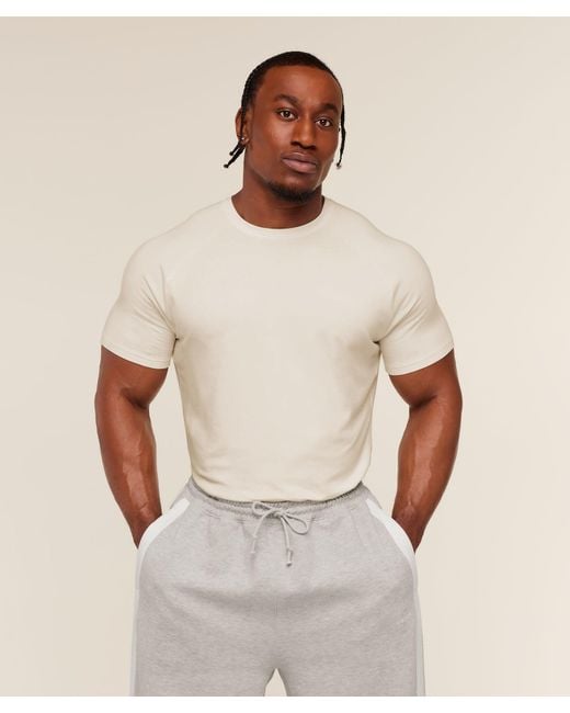 GYMSHARK Natural X Cbum Essential T-Shirt for men