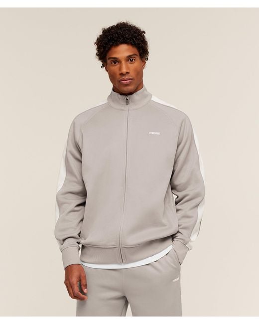 GYMSHARK Natural Tricot Track Jacket for men