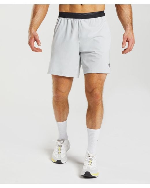 GYMSHARK White Apex 7" Hybrid Shorts for men