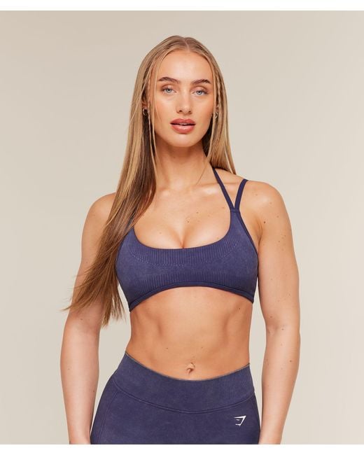 GYMSHARK Blue X Bratz Light Support Sports Bra