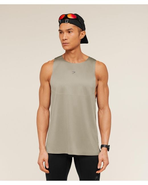 GYMSHARK Natural Running Elite Tank for men