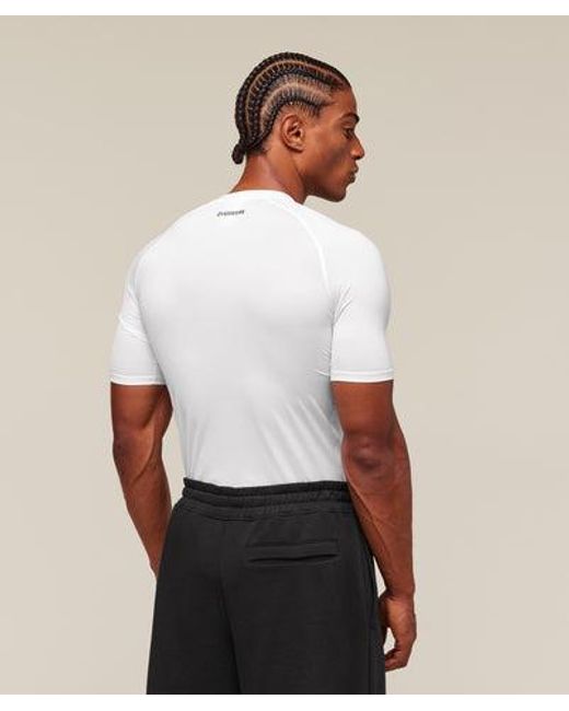 GYMSHARK White Element Baselayer T-Shirt for men
