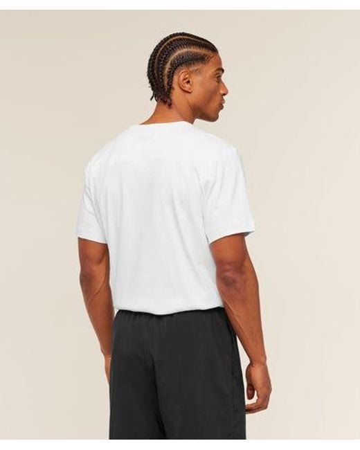 GYMSHARK White Off Duty T-Shirt for men