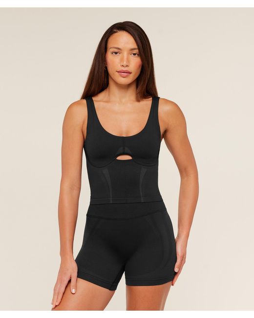 GYMSHARK Black Weekend Seamless Tank Top