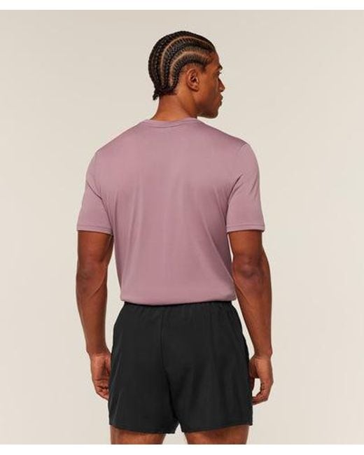 GYMSHARK Purple Arrival T-Shirt for men