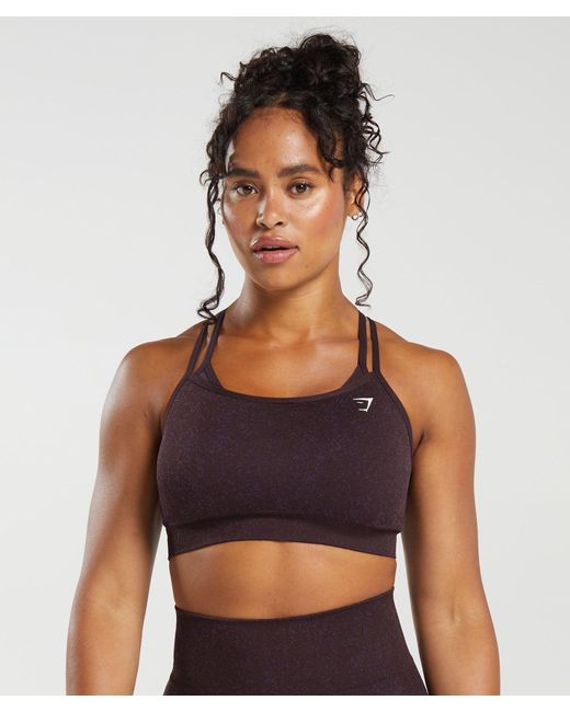 GYMSHARK Purple Adapt Fleck Seamless Sports Bra