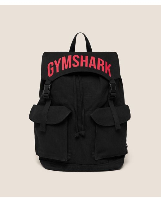 GYMSHARK Black Power Backpack