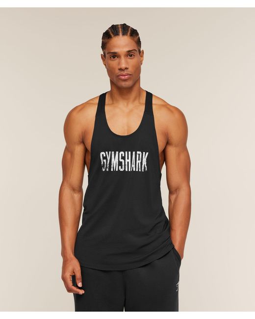 GYMSHARK Black Accent Tank for men
