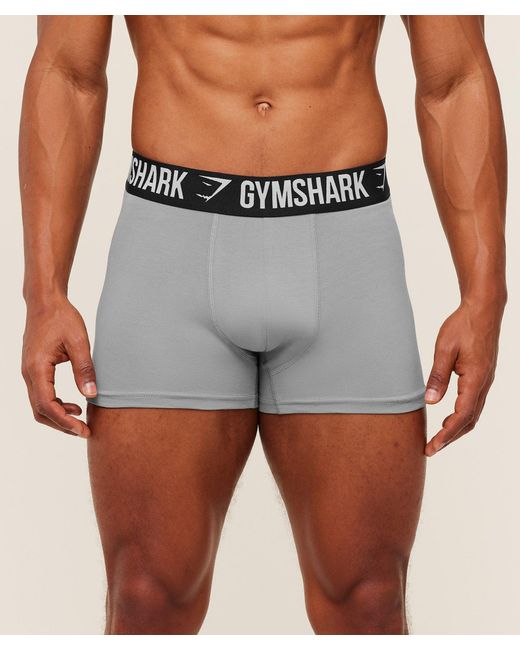 GYMSHARK Gray Boxer Brief 3Pk for men