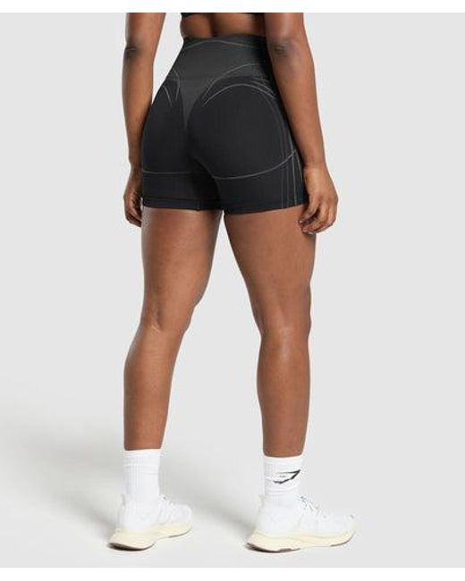 GYMSHARK Blue Apex Seamless Shorts