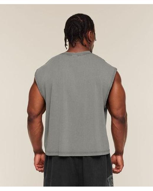 GYMSHARK Gray Vintage Legacy Tank for men
