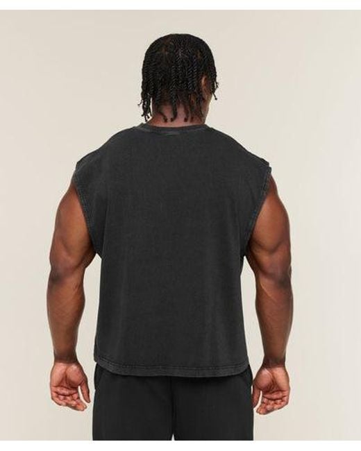 GYMSHARK Black Vintage Legacy Tank for men
