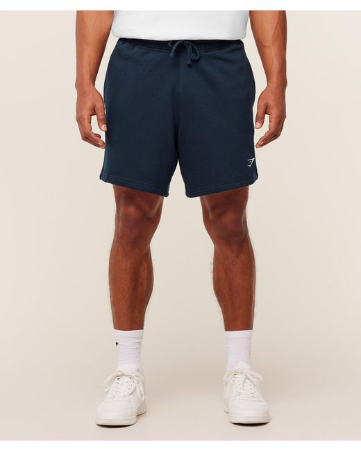 GYMSHARK Blue Crest Shorts for men