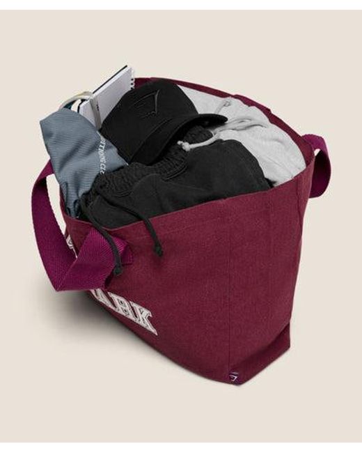 GYMSHARK Red Essentials Tote
