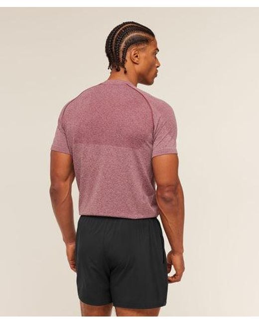 GYMSHARK Red Vital Seamless T-Shirt for men