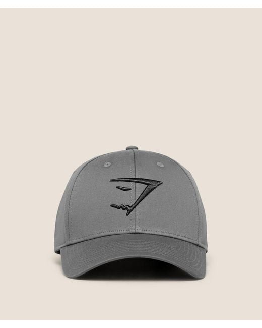 GYMSHARK Gray Sharkhead Cap