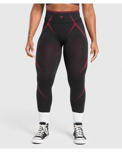 GYMSHARK Black Apex Lift Seamless Leggings