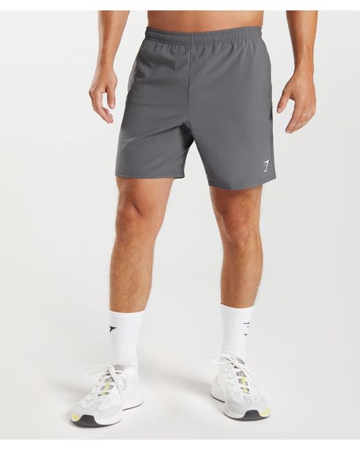 GYMSHARK Gray Arrival 7" Shorts for men