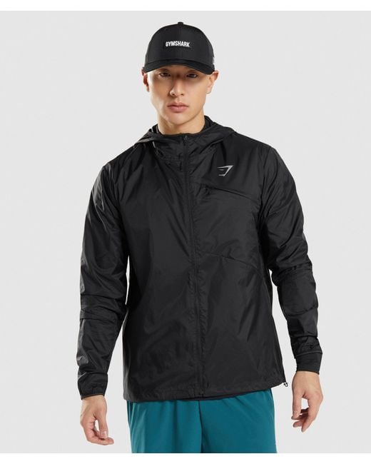 GYMSHARK Black Speed Jacket for men