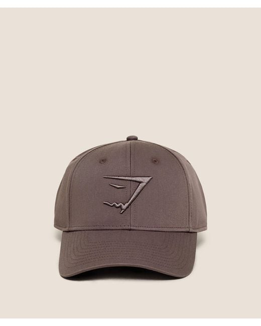 GYMSHARK Brown Sharkhead Cap