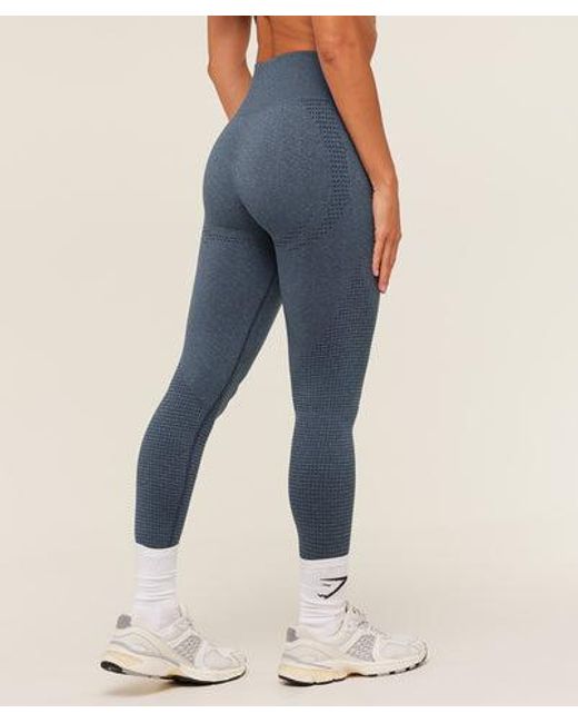 GYMSHARK Blue Vital Seamless Regular Leggings