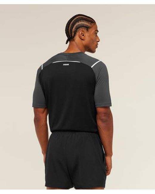 GYMSHARK Gray Arrival Contrast T-Shirt for men