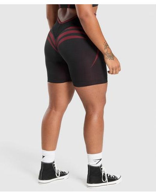 GYMSHARK Blue Apex Lift Seamless Shorts