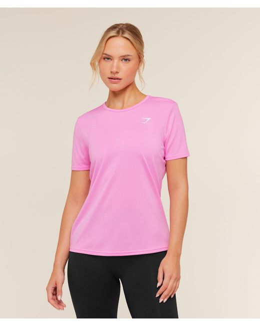 GYMSHARK Pink Training T-Shirt