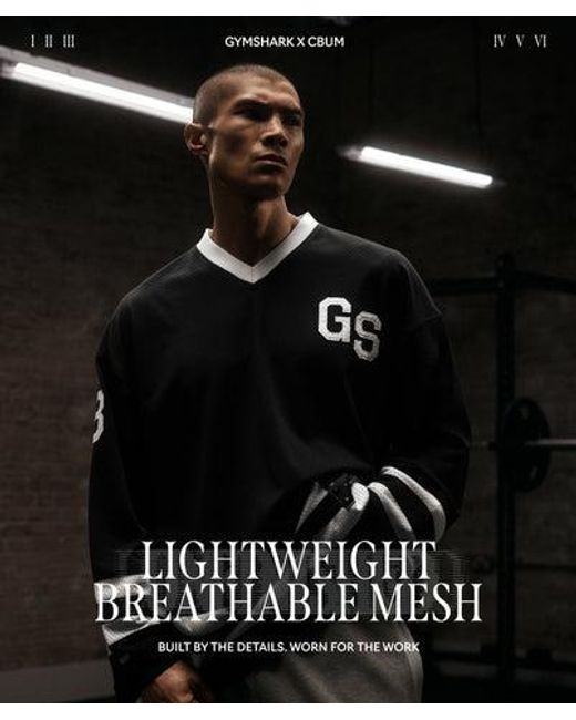 GYMSHARK Black X Cbum Hockey Jersey for men